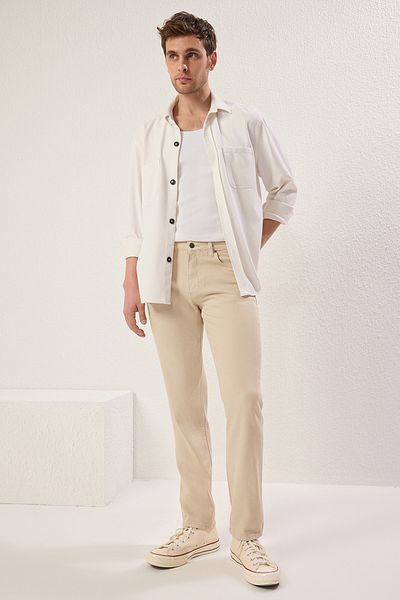 Trendyol Collection Τζιν ίσια σε χρώμα πέτρας - TMNAW23JE00023 Τζιν παντελόνι