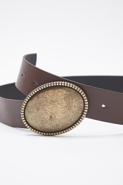 Trendyol Collection Brown Faux Leather Belt - Tedaw24Ke00002