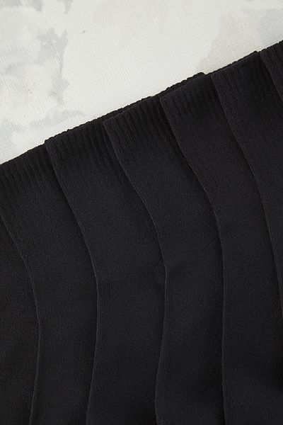 Edit by Trendyol Μαύρες Unisex 20 Πακέτο Βαμβακερές κάλτσες τένις TEDSS25CO00011