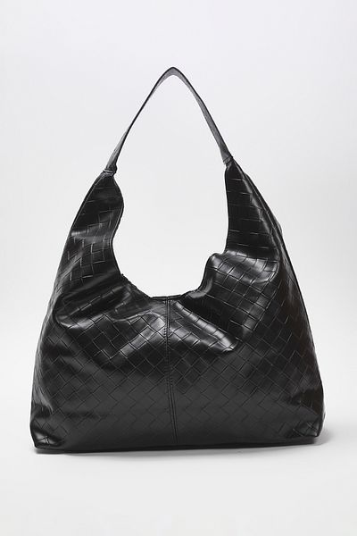 TRENDYOL SHOES Schwarze Damen-Maxi-Tasche mit Strickmuster TWOAW25OC00000