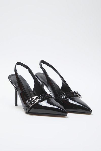 TRENDYOL SHOES Black Women's Classic Heeled Shoes Takss25To00077