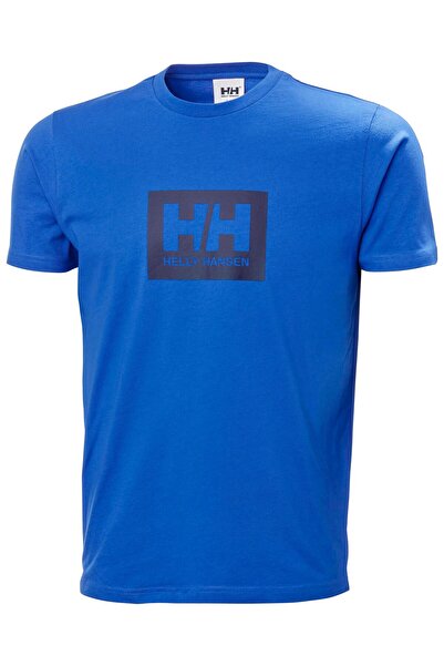 Helly Hansen Tricou pentru bărbați Box, albastru bleumarin, cu gât rotund