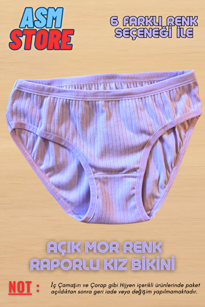 intimo kids Raporlu Kız Bikini - %100 Pamuklu Rahat Ve Sağlıkı Iç Giyim