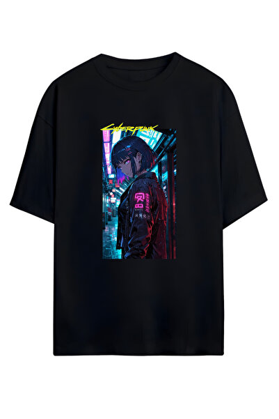 PERISENSE تي شيرت قطني ممشط كبير الحجم 100% قطن - تي شيرت صيفي مريح وفضفاض مط...