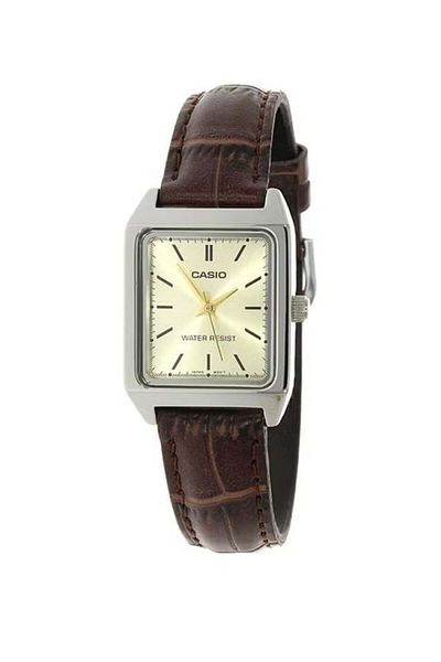 Casio LTP-V007L-9EUDF Women's Analog Watch with Leather Strap - 22 mm - Brown