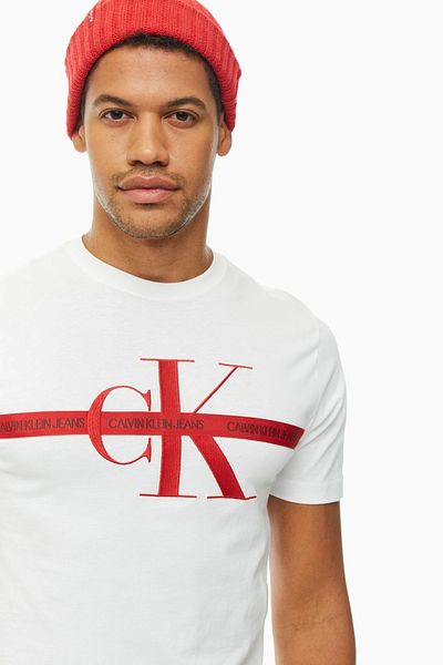 Calvin Klein Logo Embroidered T-Shirt