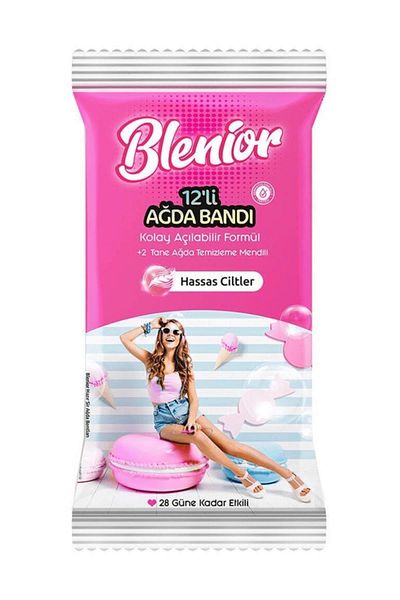 Blenior 12 Pack Wax Strips for Sensitive Skin