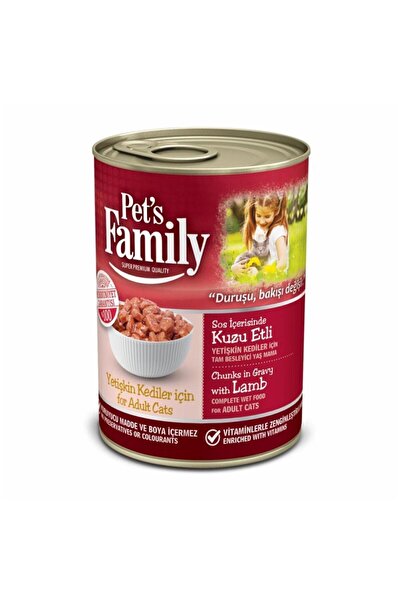 Pets Family Yetişkin Kediler Için Kuzu Etli Yaş Mama 400 gr