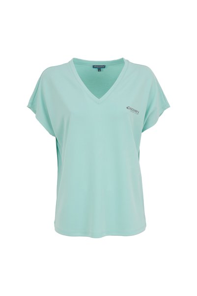 Discovery Expedition Tricou relaxat cu decolteu în V pentru femei Mint D5SL-T...