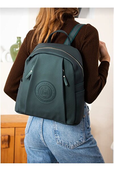 Just Polo حقيبة ظهر نسائية متوسطة الحجم مكونة من 9 أقسام مقاس 31x29 JustPolo ...