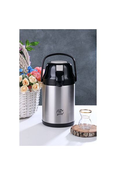 Cooker Double Layer Stainless Steel 2.5 Liter Thermos Black Ckr2007