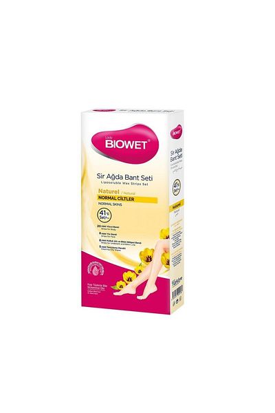 biowet 41 Li Natural Normal Skin Waxing Tape Set 8680972040185