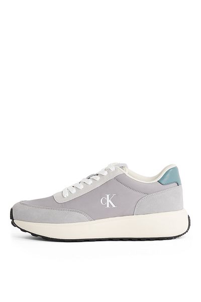 Calvin Klein Gray Men's Sneaker Athleisure Runner Laceup Mix