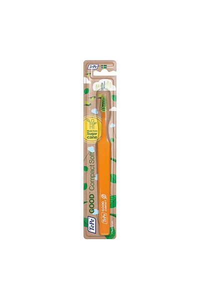 TePe Natural Bristle Brush Soft Toothbrush Good Compact