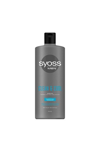 Syoss Men Shampoo Clean Cool for Normal and Oily Hair 500 ml