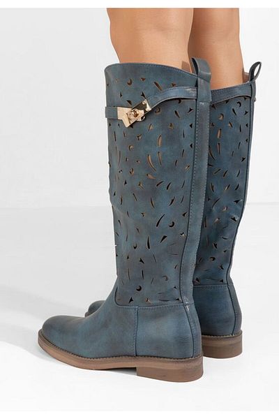 B T Shoes Cizme de vara Florina albastre