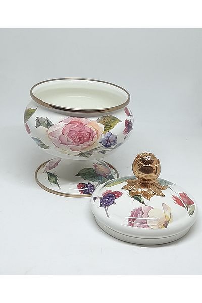 Miss Betty Enamel Rose Vintaj Candylick Presentation Home Manufacture