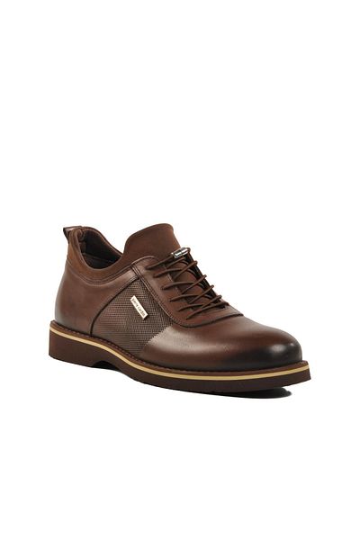 Pierre Cardin 63603 M Καφέ Γνήσιο Δερμάτινο Ανδρικά Παπούτσια Casual