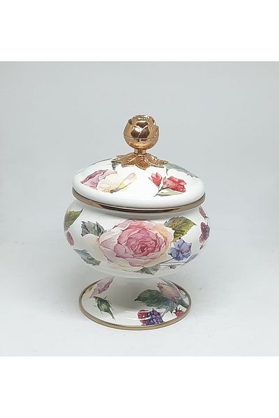 Miss Betty Enamel Rose Vintaj Candylick Presentation Home Manufacture