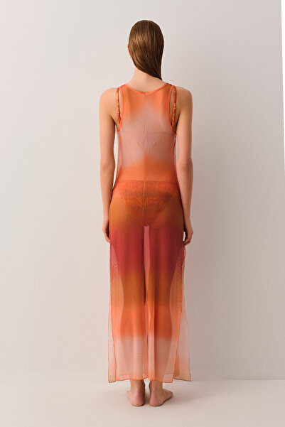 SUWEN Tulle Beach Dress