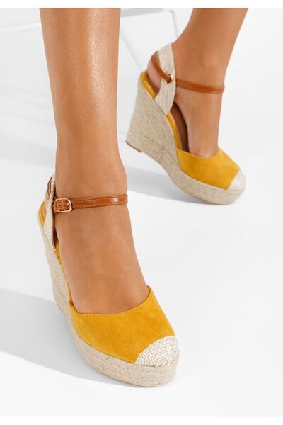 B T Shoes Sandale cu platforma Benisa V1 Galbene