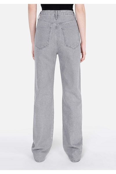 Colin's 900 Laris Pantaloni de damă, gri, cu talie înaltă, cu picioare drepte