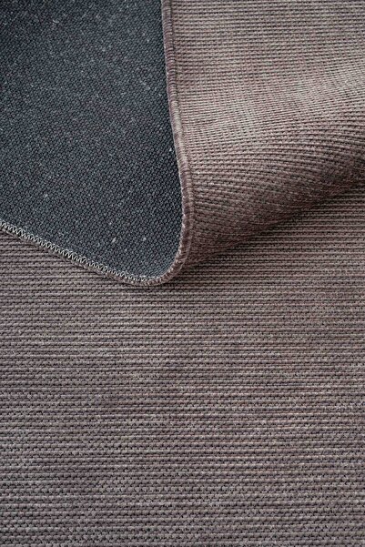 Lorente Home Luna Viscose Woven Carpet Non-Slip Base Washable Anthracite Living Room Hallway Carpet 1672