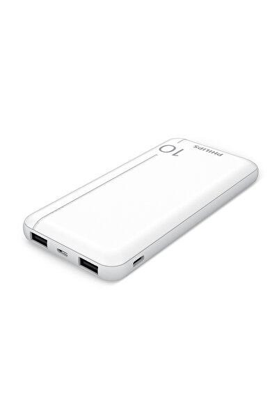 Philips DLP2810CW/00 10.000 mAh Powerbank 2xUSB-A, 1xUSB-C, Beyaz