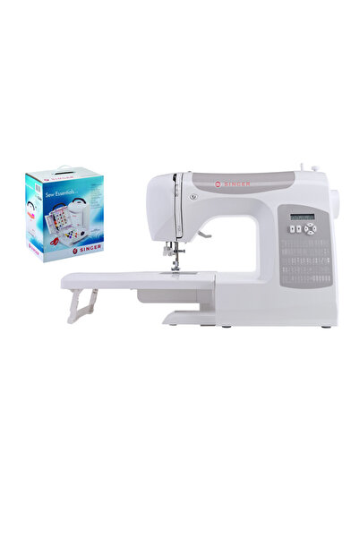 SİNGER Singer C5205-GR Gri Elektronik Dikiş Makinesi ve Singer HC-22 Dikiş Seti