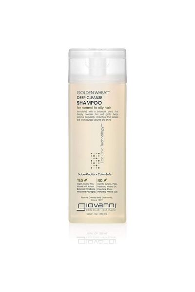 Giovanni Giovanni Golden Wheat Deep Cleanse Shampoo, Infused with Eco Chic Technology, 250 ml