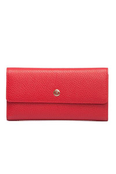 Tergan Red Leather Women's Wallet - S1Cb 00005719 -B68