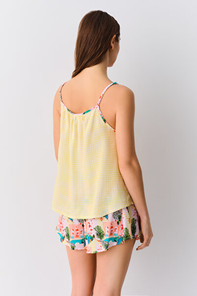 SUWEN Summer Atlet Şort Pijama Takımı