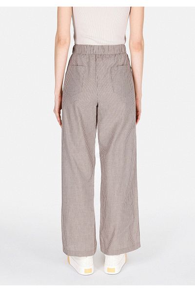 Colin's Straight Fit High Waist Wide Leg Women's Brown Trousers