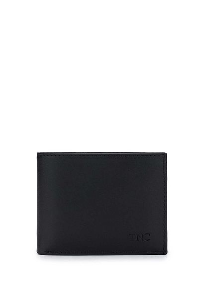 Tamer Tanca Men's Genuine Leather Black Leather Wallet Wallet