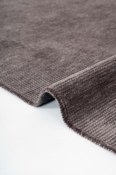 Lorente Home Luna Viscose Woven Carpet Non-Slip Base Washable Anthracite Living Room Hallway Carpet 1672