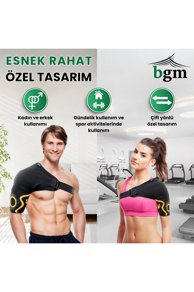 bgm Orthopedic Knitted Shoulder Brace High Quality Flexible Bidirectional Design