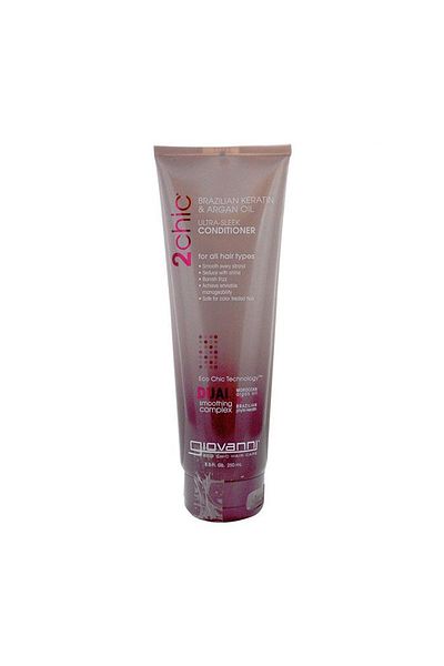 Giovanni Giovanni 2chic Ultra-Sleek Conditioner, Infused With Brazilian Keratin & Argan Oil, 250 ml