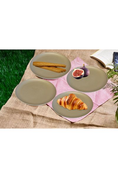 Bayev Picnic Set for 6 People - with Carrying Storage Bag, 31 Pieces Picnic Organizer Beige