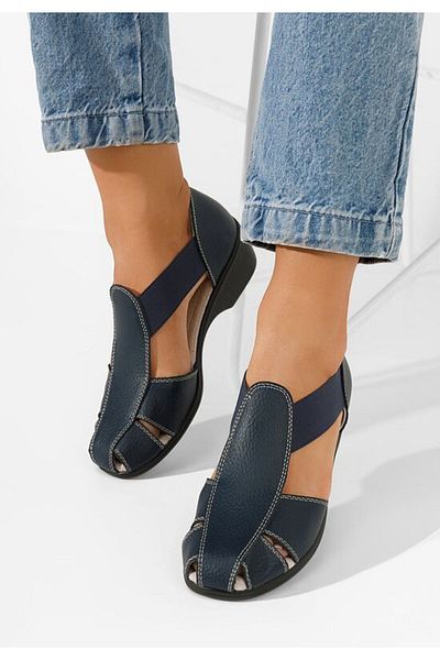 B T Shoes Sandale toc mic Melona V3 bleumarin