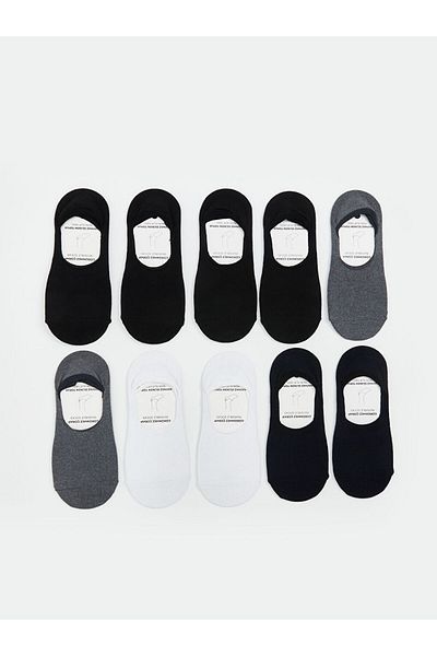 LC Waikiki Mixed Men's Ballerina Socks 10 Pcs