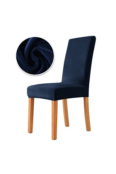 Choice غطاء كرسي أزرق داكن، قطعة واحدة من قماش المخمل، غطاء كرسي فائق النعومة من بارسونز، أغطية كراسي فاخرة لغرفة الطعام