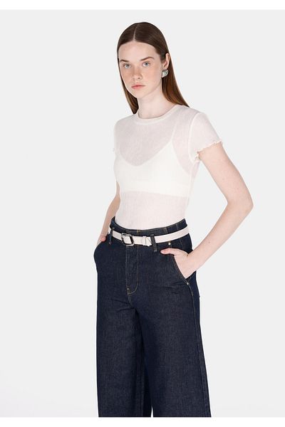 Colin's Regular Fit Women's White Short Sleeve T-Shirt