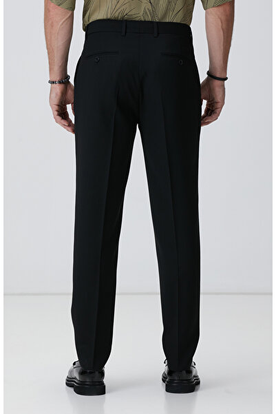 Network Siyah Yün Pantolon