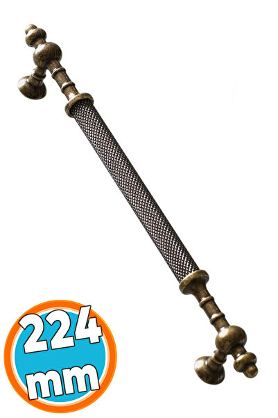 NZB Antik Sarı Eskitme Metal 224 mm Mobilya Mutfak Çekmece Dolap Dolabı Kulpu...