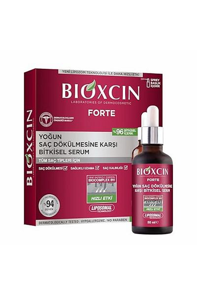 Bioblas Bioxcin Forte Kräuterserum 3 x 50 ml - Stark gegen Haarausfall - mit BioComplex B11