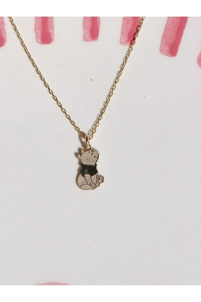 Reorah Collection Minimal Winnie the Pooh 925 Gümüş Kolye