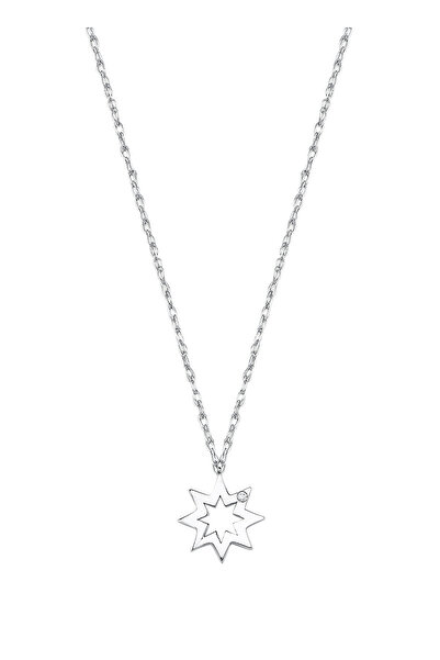 BEE GODDESS Venüs Yıldızı Pırlanta Beyaz Altın Kolye