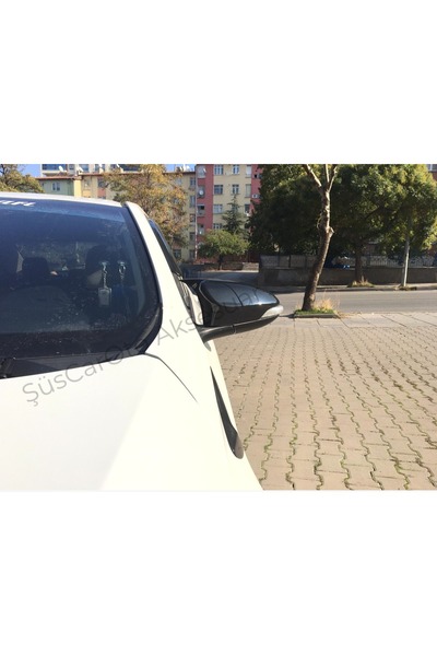 caralp Toyota Yaris 2012-2015 Uyumlu Batman Yarasa Ayna Kapağı Piano Black AB...