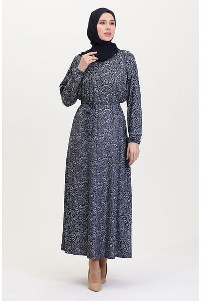 sefamerve Ζωντανό Emrpime Suede Φόρεμα 4582İ-02 Navy Blue