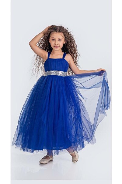 s.t. sebat tekstil Rochie de seara pentru fete din satin Gipeli, cu fusta lun...